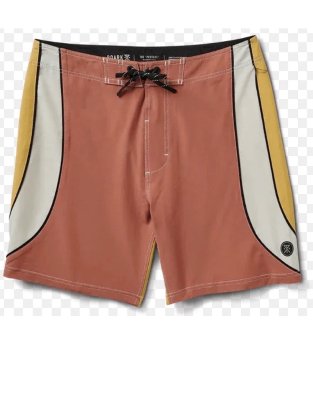 Roark Passage Y2k 17" Boardshorts Sz 40 Saffron Red NWT